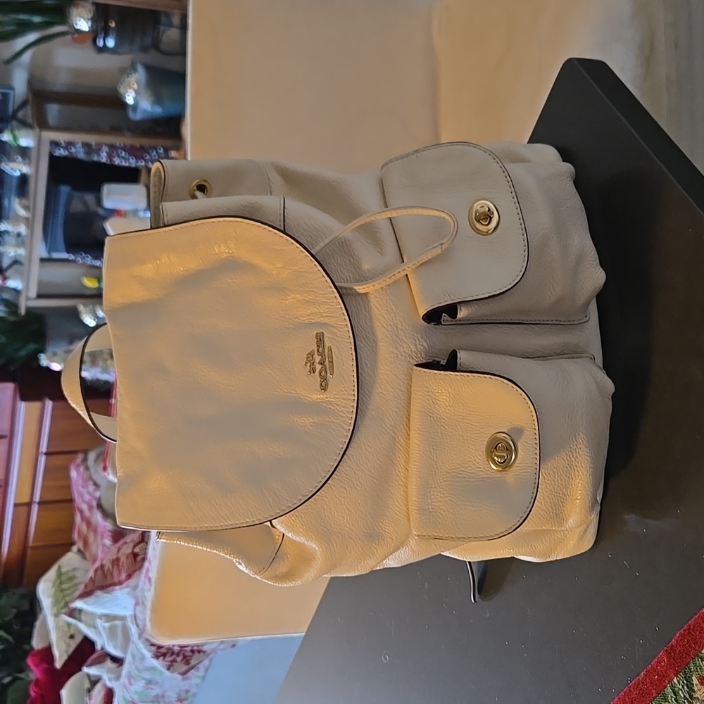 Coach Pebbled Leather Backpack